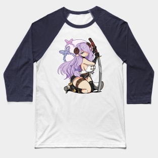 Butterfly Girl Baseball T-Shirt